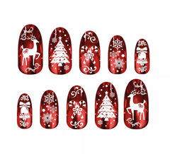 Pack de 12 clous rouges avec colle