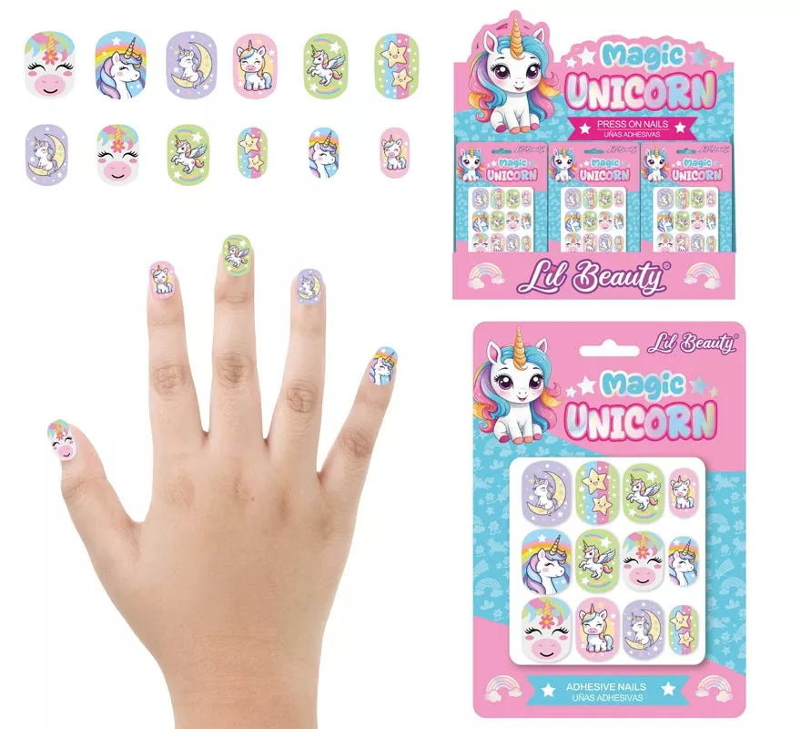 Translation missing: fr.Pack de 12 Uñas Unicornios para niña