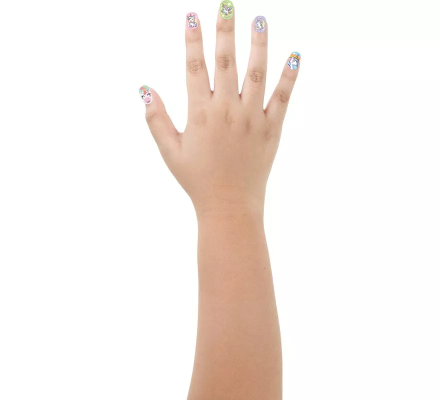 Translation missing: fr.Pack de 12 Uñas Unicornios para niña