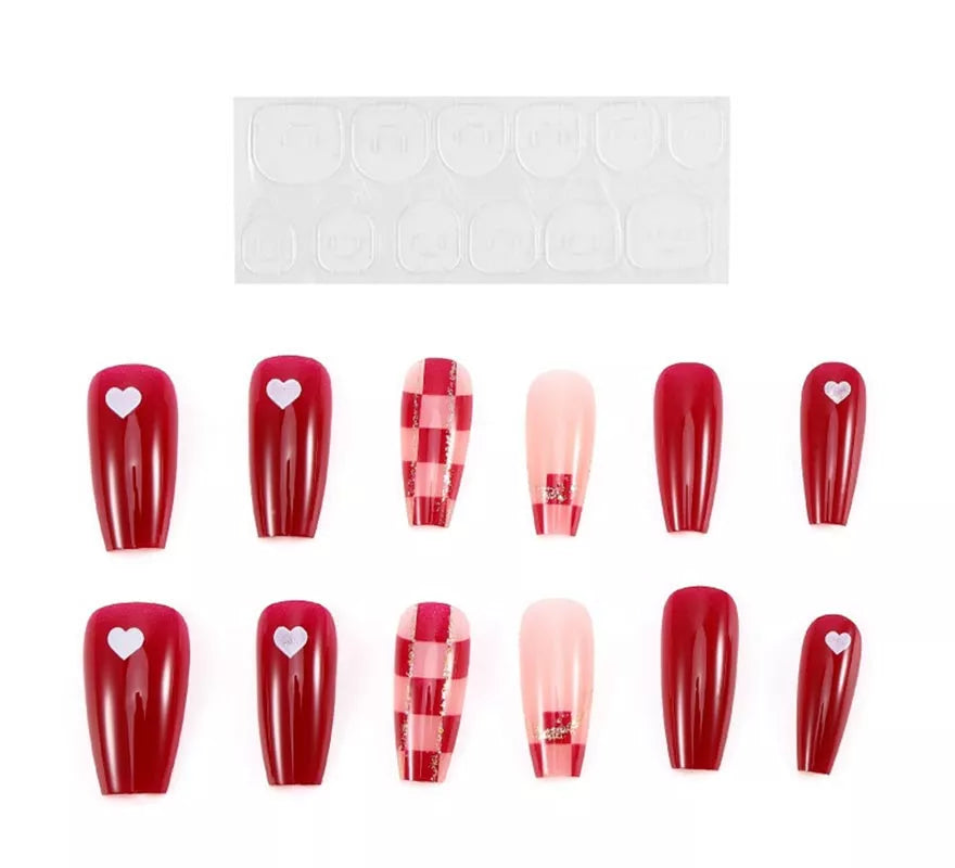 Translation missing: fr.Pack de 13 Uñas Autoadhesivas Corazones