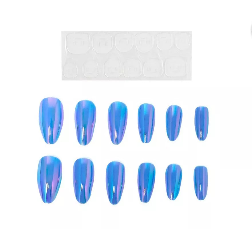 Translation missing: fr.Pack de 13 Uñas Autoadhesivas Holo azules