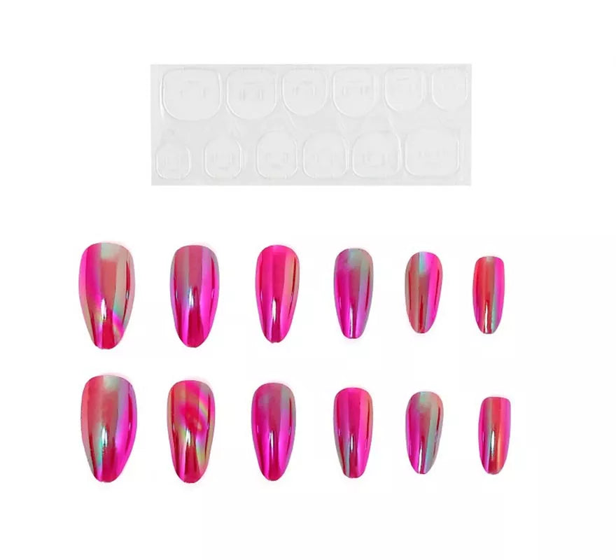 Translation missing: fr.Pack de 13 Uñas Autoadhesivas Holo fucsia