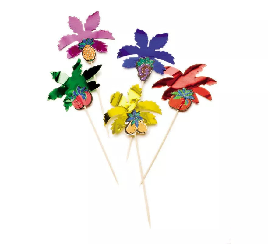 Translation missing: fr.Pack de 144 Palmeras Tropicales Frutas con pincho de 15 cm