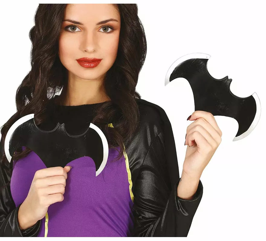 Translation missing: fr.Pack de 2 Batarangs Negras de 20 cm
