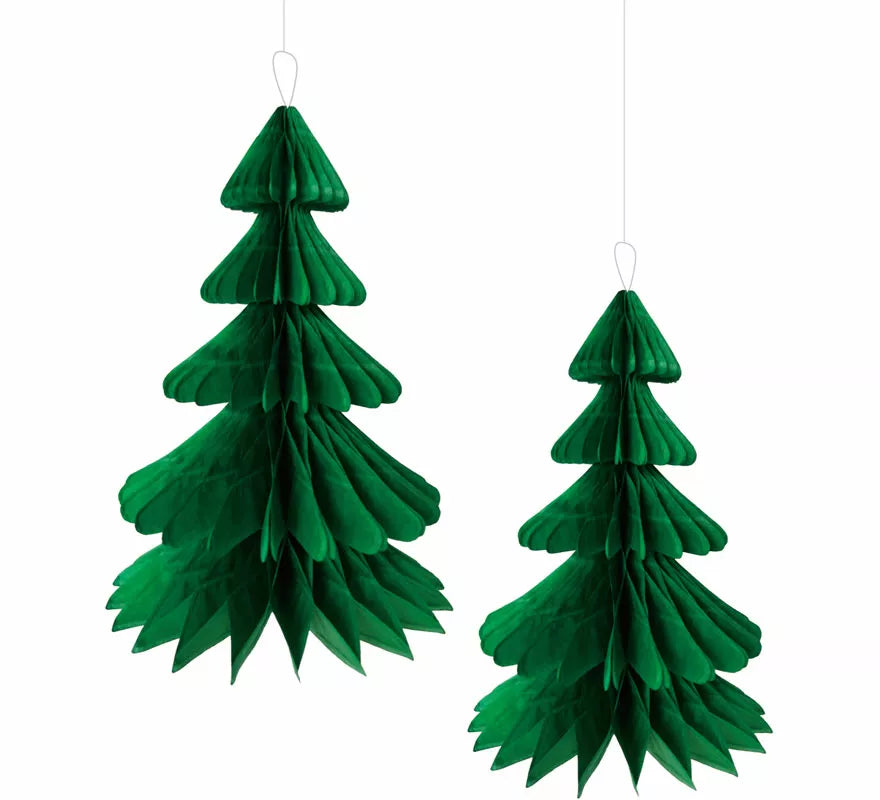 Translation missing: fr.Pack de 2 Colgantes Panal de Árbol Navidad