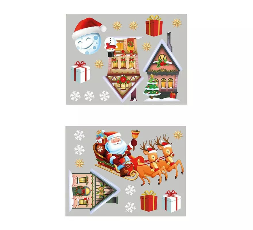 Translation missing: fr.Pack de 2 Hojas Electroestáticas de Ventana Navidad de 30x40 cm