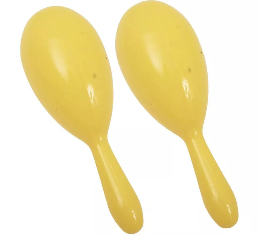 Translation missing: fr.Pack de 2 Maracas de Plástico en colores surtidos de 20 cm