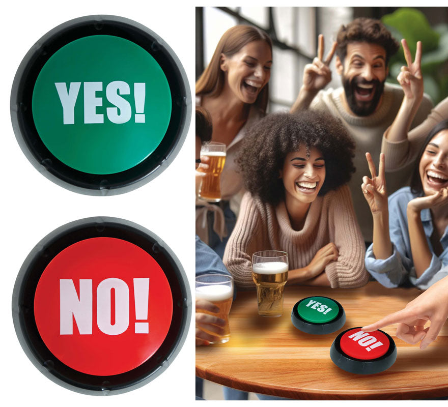 Translation missing: fr.Pack de 2 Pulsadores 'Yes!' y 'No!'de 9 cm