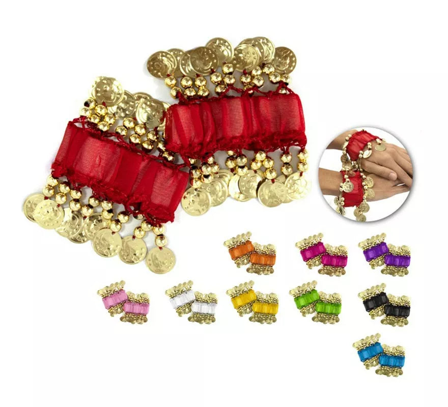 Translation missing: fr.Pack de 2 Pulseras con monedas colores surtidos