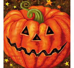 Pack de 20 Serviettes citrouilles 33 cm
