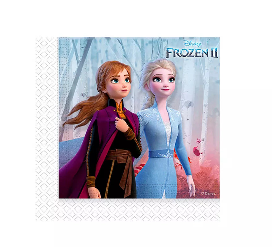 Translation missing: fr.Pack de 20 Servilletas de Frozen 2 de Papel de 33x33 cm