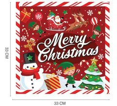 Pack de 20 serviettes Joyeux Noël de 33x33 cm