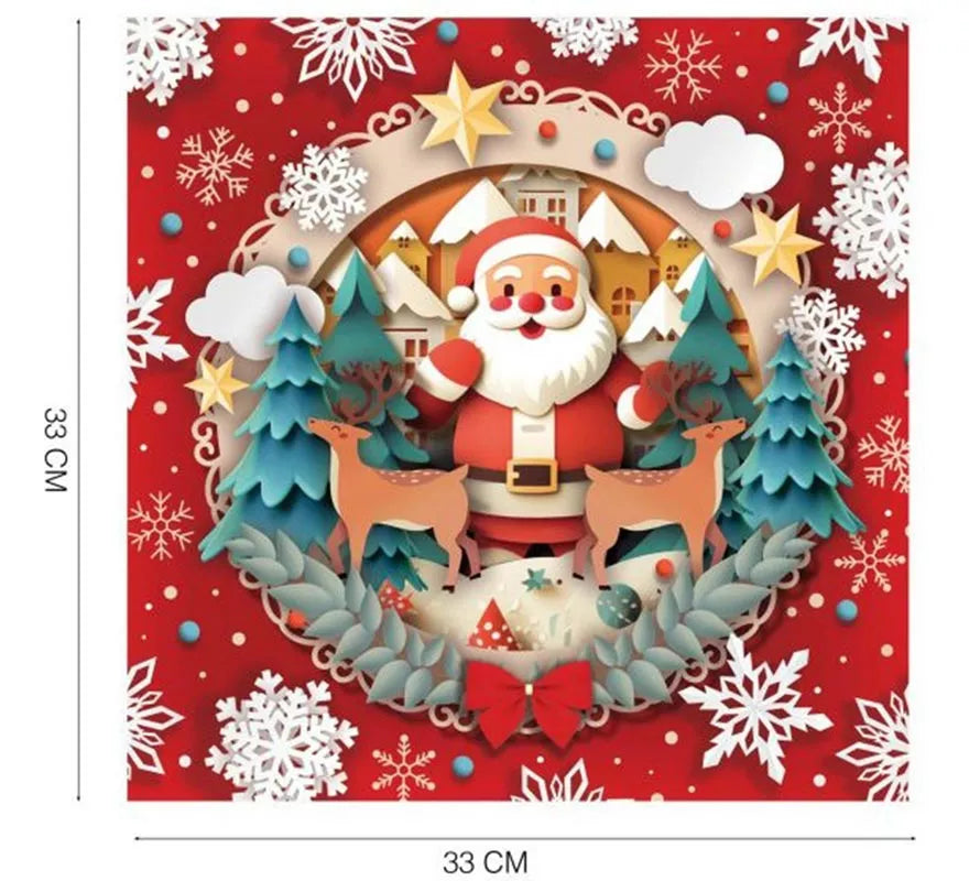 Translation missing: fr.Pack de 20 Servilletas Papá Noel de 33x33 cm
