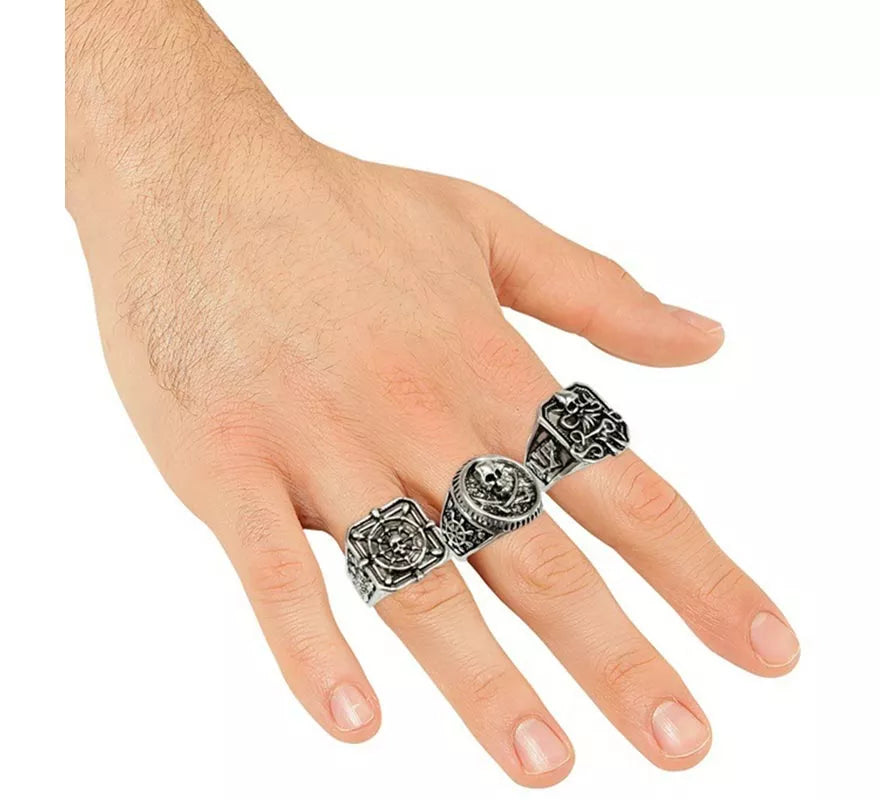 Translation missing: fr.Pack de 3 Anillos de Pirata surtidos