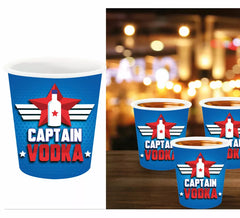 Pack de 3 Shots Captain Vodka de 5x6 cm