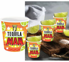Pack de 3 Shots Tequila Man de 5x6 cm