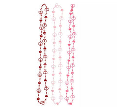 Pack de 3 Colliers Coeur de 42 cm coloris assortis