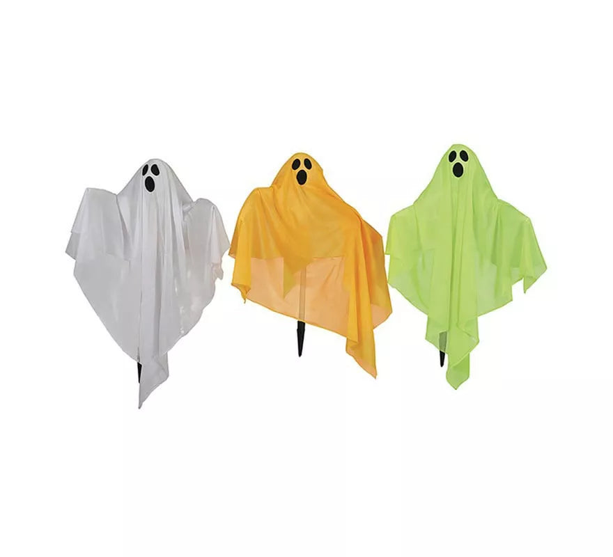 Translation missing: fr.Pack de 3 Fantasmas con pincho y luz de 90x70 cm