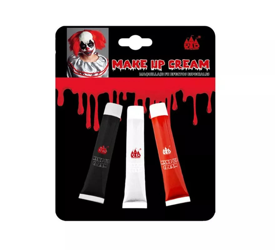Translation missing: fr.Pack de 3 Maquillajes Cream negro, blanco y rojo