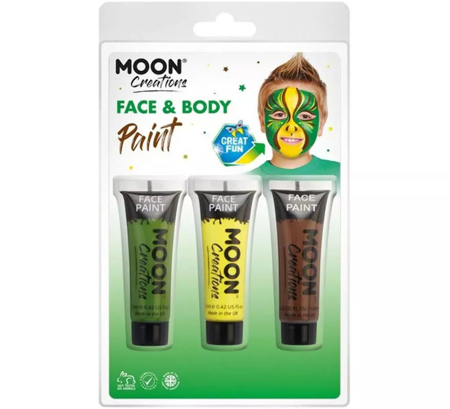 Translation missing: fr.Pack de 3 Maquillajes para Cara y Cuerpo de 12 ml Jungla