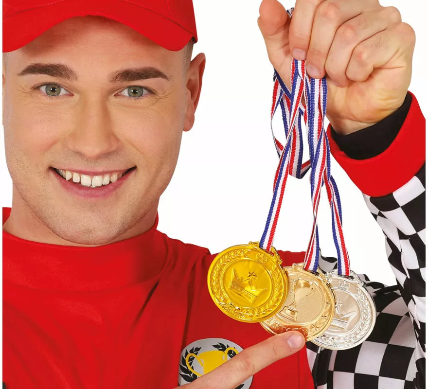 Translation missing: fr.Pack de 3 Medallas: Bronce, plata y dorado de 7 cm