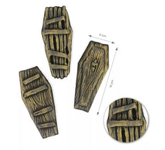 Pack de 3 Mini Cercueils Antiques de 6x14 cm
