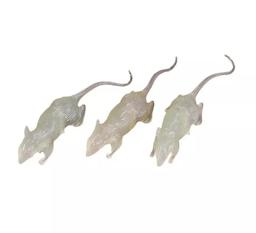 Translation missing: fr.Pack de 3 Ratas Glow in the Dark de 7 cm