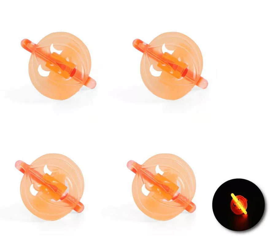 Translation missing: fr.Pack de 4 Anillos Calabaza luminiscente de 4x2,5x3 cm