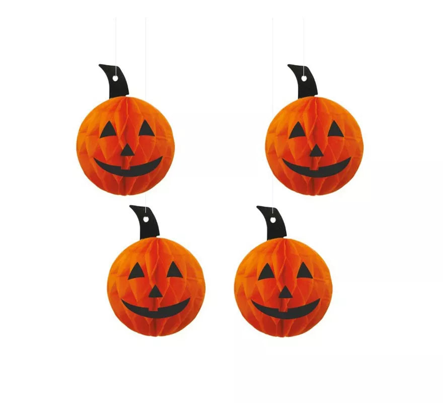 Translation missing: fr.Pack de 4 Colgante de Calabaza de 10x12 cm
