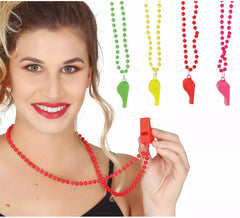 Collier Néon avec Sifflet Assorti