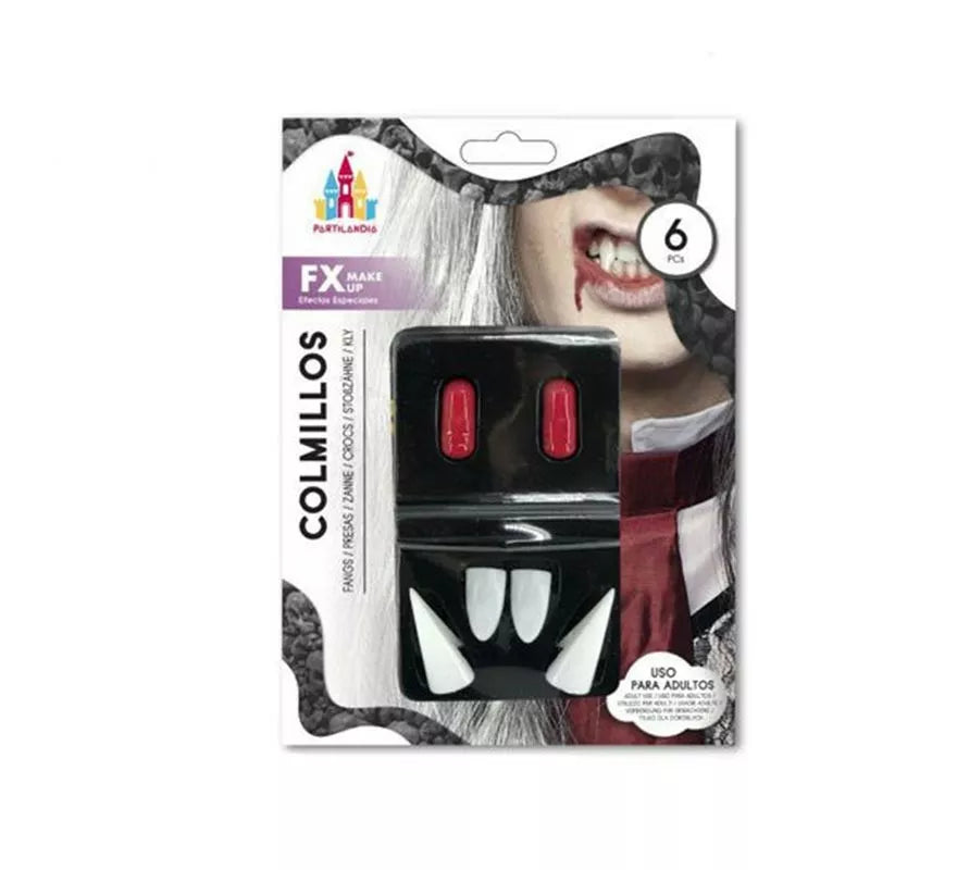 Translation missing: fr.Pack de 4 Colmillos Vampiro con 2 Cápsulas de Sangre