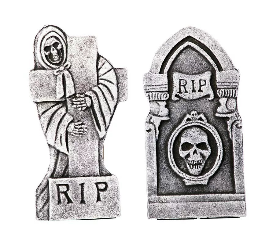 Translation missing: fr.Pack de 4 Lápidas Calaveras de 21,5x6,5x42 cm