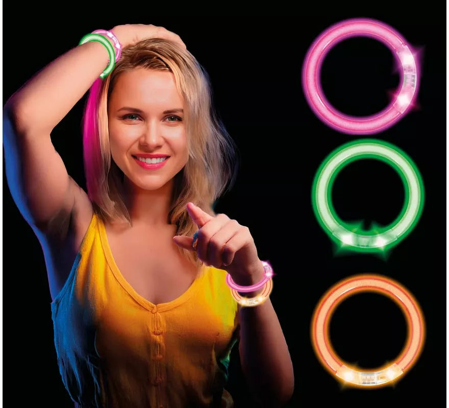 Translation missing: fr.Pack de 4 Pulseras Led de 8 cm en colores surtidos