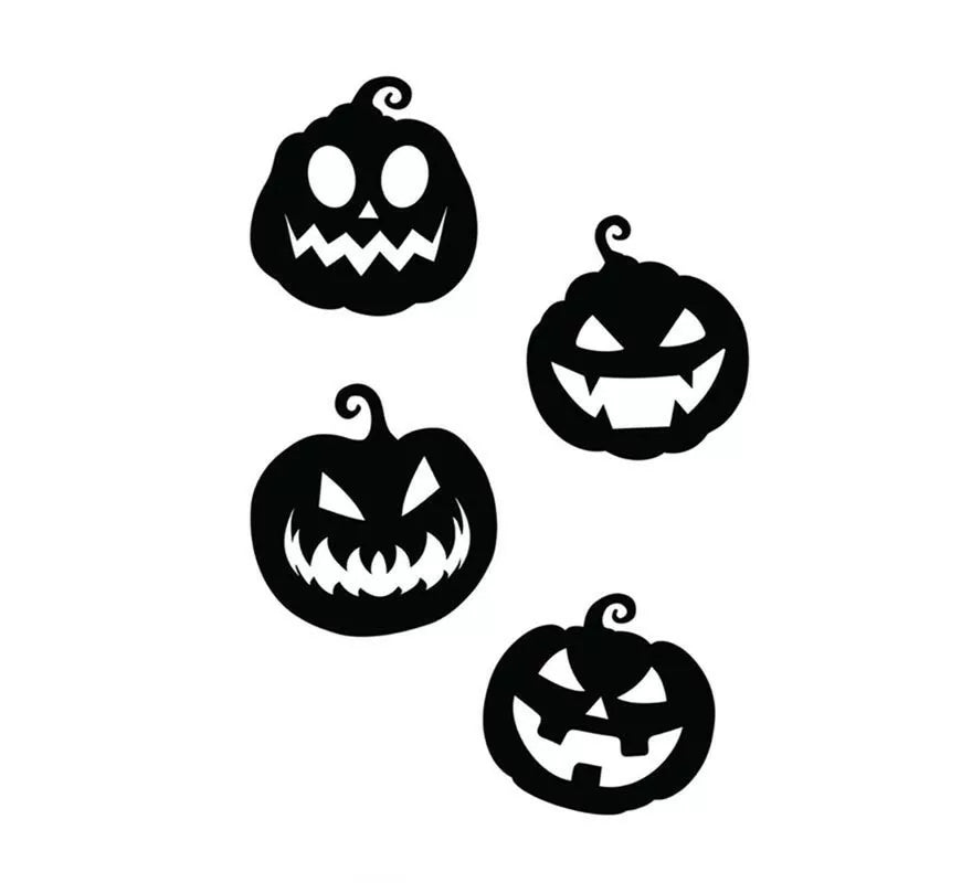 Translation missing: fr.Pack de 4 Siluetas de Calabazas negras