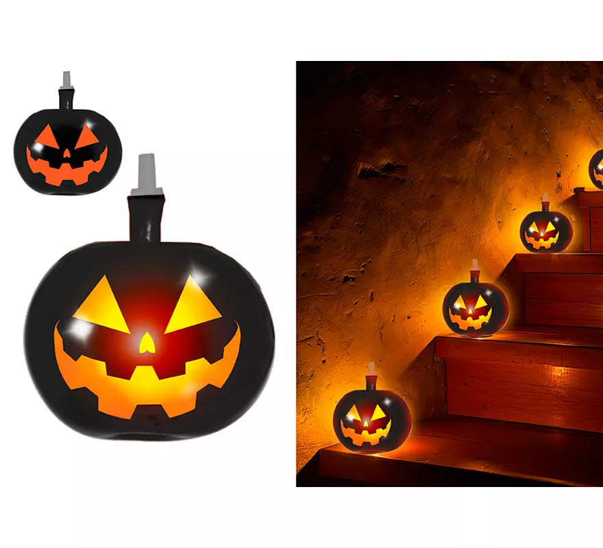 Translation missing: fr.Pack de 5 Globos de Calabaza negra con Luz de 20 cm
