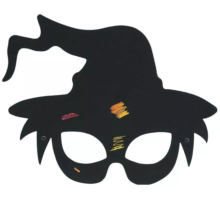 Pack de 6 Antifaces para Colorear 20 cm