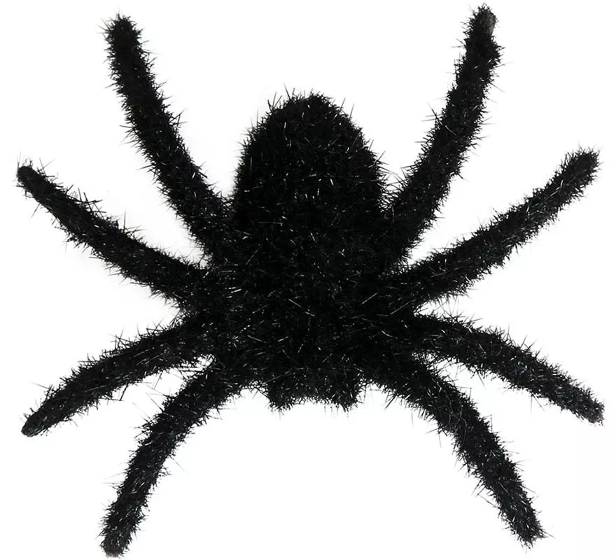 Translation missing: fr.Pack de 6 Arañas Peludas Negras 6 cm