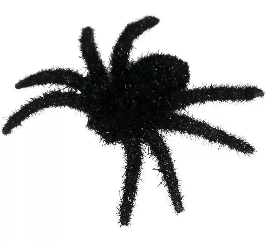 Translation missing: fr.Pack de 6 Arañas Peludas Negras 6 cm