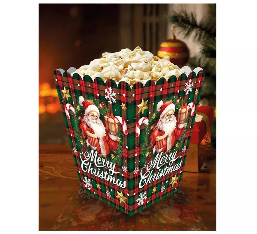 Translation missing: fr.Pack de 6 Bolsas de Palomitas Papá Noel de papel de 18x10,5 cm