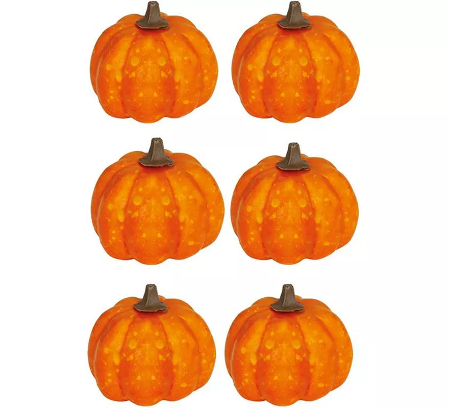 Translation missing: fr.Pack de 6 Calabazas naranjas Lacadas 3.5 cm