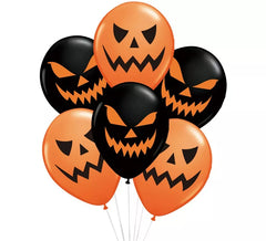 Lot de 6 ballons citrouilles assortis