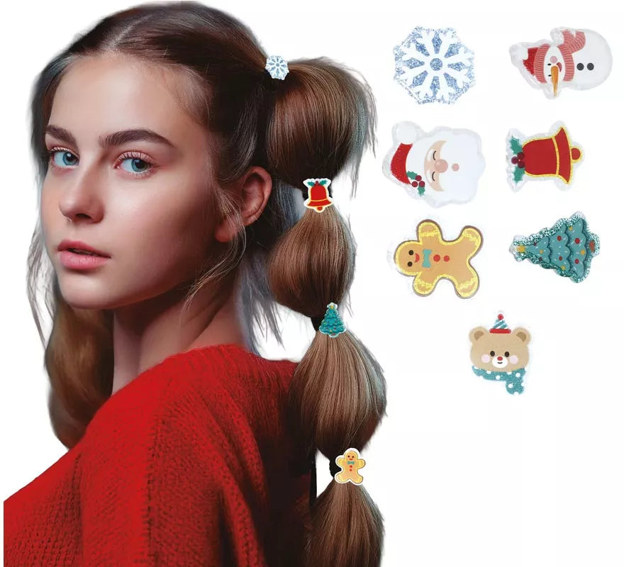 Translation missing: fr.Pack de 6 gomas de Pelo Navideñas en modelos surtidos