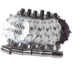 Pack de 6 Souffleurs d'Argent 'Buon Anno' pour le Nouvel An