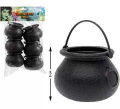 Pack de 6 Marmites de Sorcière 28x18 cm