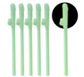 Pack de 6 Pajitas Fluorescentes con forma de Penes
