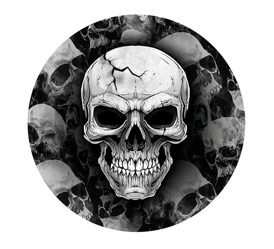 Translation missing: fr.Pack de 6 Platos Calavera Temible de 23 cm