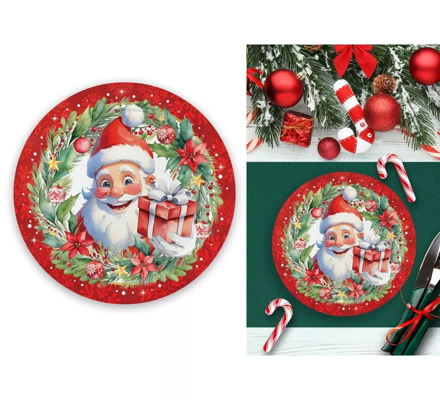 Translation missing: fr.Pack de 6 Platos de Papá Noel de 23 cm