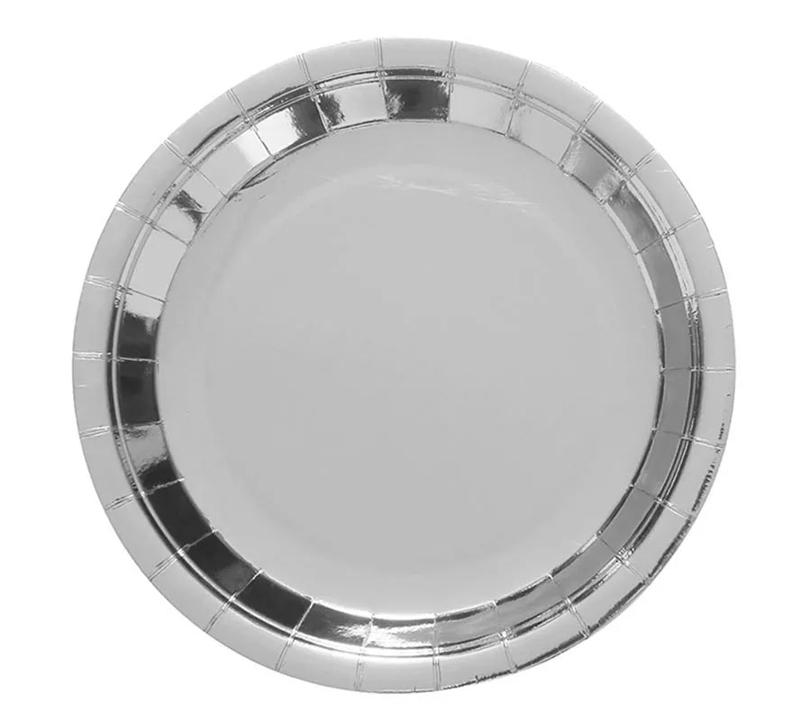 Translation missing: fr.Pack de 6 Platos Plateados de 23 cm