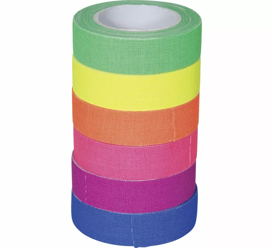 Translation missing: fr.Pack de 6 Rollos de Cinta multicolor de 5 m