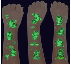 Pack de 6 tatouages licornes luminescents